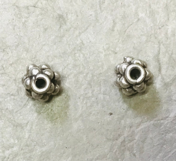 シルバー925 ビーズ2個入 6枚目の画像