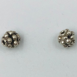 シルバー925 ビーズ2個入 4枚目の画像