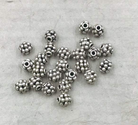 シルバー925 ビーズ2個入 1枚目の画像