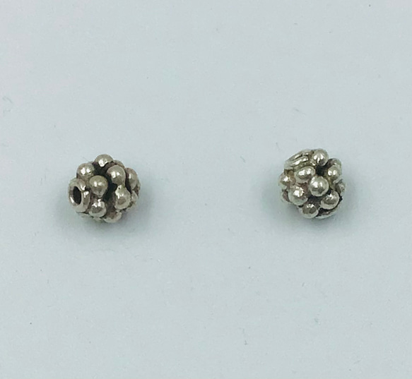 シルバー925 ビーズ2個入 5枚目の画像