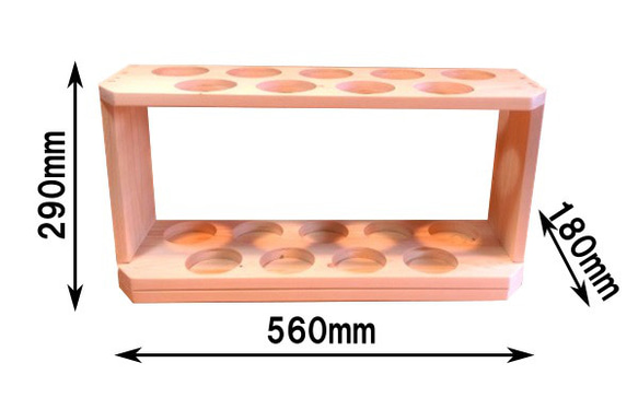 【杜の工房】バットスタンド　9本掛　組み立て済みですぐ使える！ 3枚目の画像