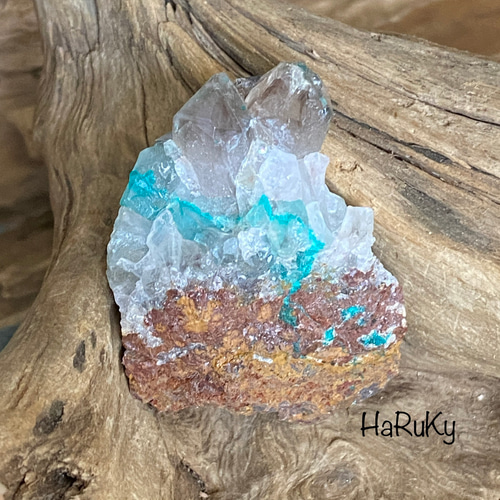 ダイオプテーズ ウィレマイト 共生 F13 鉱物 標本 原石 レア♢ダイオプテーズ in/on スモーキークォーツ 鉱物標本