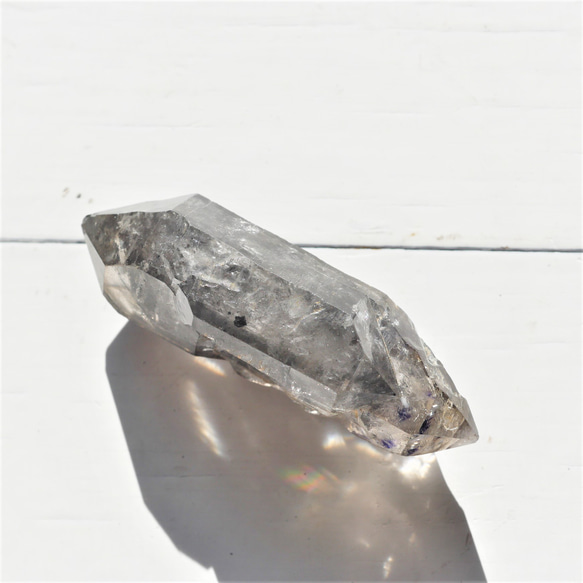 両剣水晶 水入り水晶 ヘマタイトイン水晶 貫入水晶 62mm 原石 両剣水晶 水入り水晶 ヘマタイトイン水晶 貫入水晶 62mm 原石