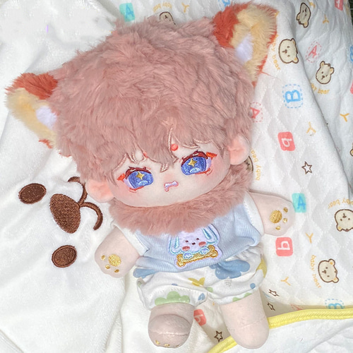 タオチー 20cm 着せ替えぬいぐるみ 無属性 青い星目獣耳付け
