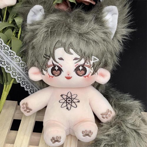 ヘイヘイ 20cm 着せ替えぬいぐるみ 無属性 グレイヘアー茶色い星