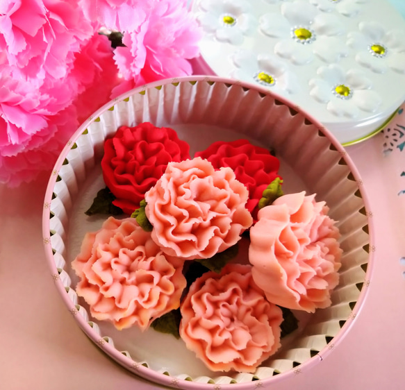 再販『母の日ギフト2025』カーネーションのあんフラワークッキー！花