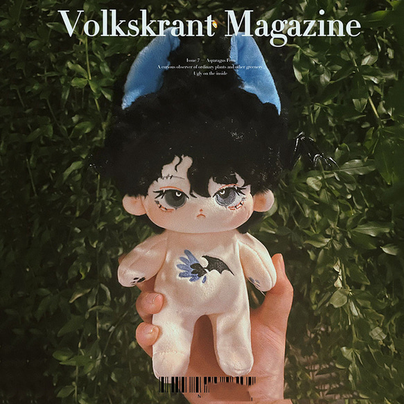 小悪魔 20cm 着せ替えぬいぐるみ 無属性 黒髪黒い目獣耳付け男の子