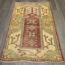 121×83cm【アフガニスタン手織り絨毯 カールモハメディ】ペルシャ絨毯