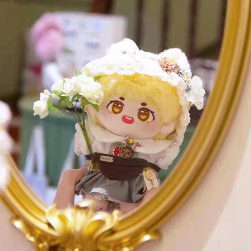 綿人形 無属性 ぬいぐるみ 20cm 着せ替えぬいぐるみ 黄色い髪と