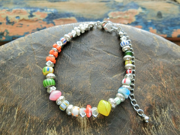 アンティークビーズ カレンシルバー ブレスレット カレンシルバー ブレスレット – K A L P A