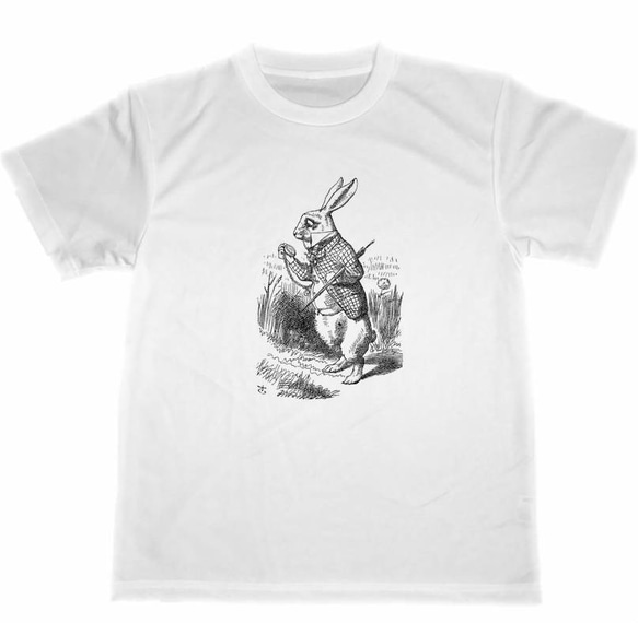 不思議の国のアリス ドライ Tシャツ ウサギ テニエル イラスト グッズ