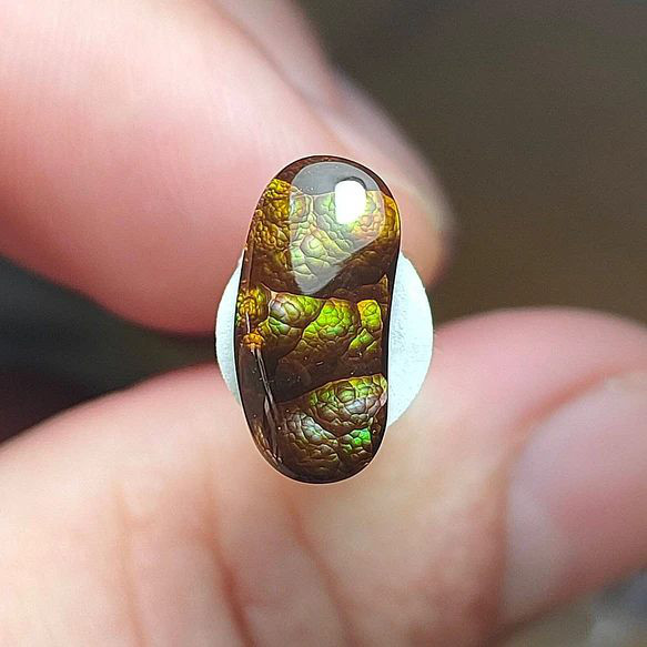 一点もの k18 Fire Agate リング No.5/ 受注制作 5枚目の画像