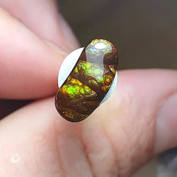 一点もの k18 Fire Agate リング No.5/ 受注制作 6枚目の画像