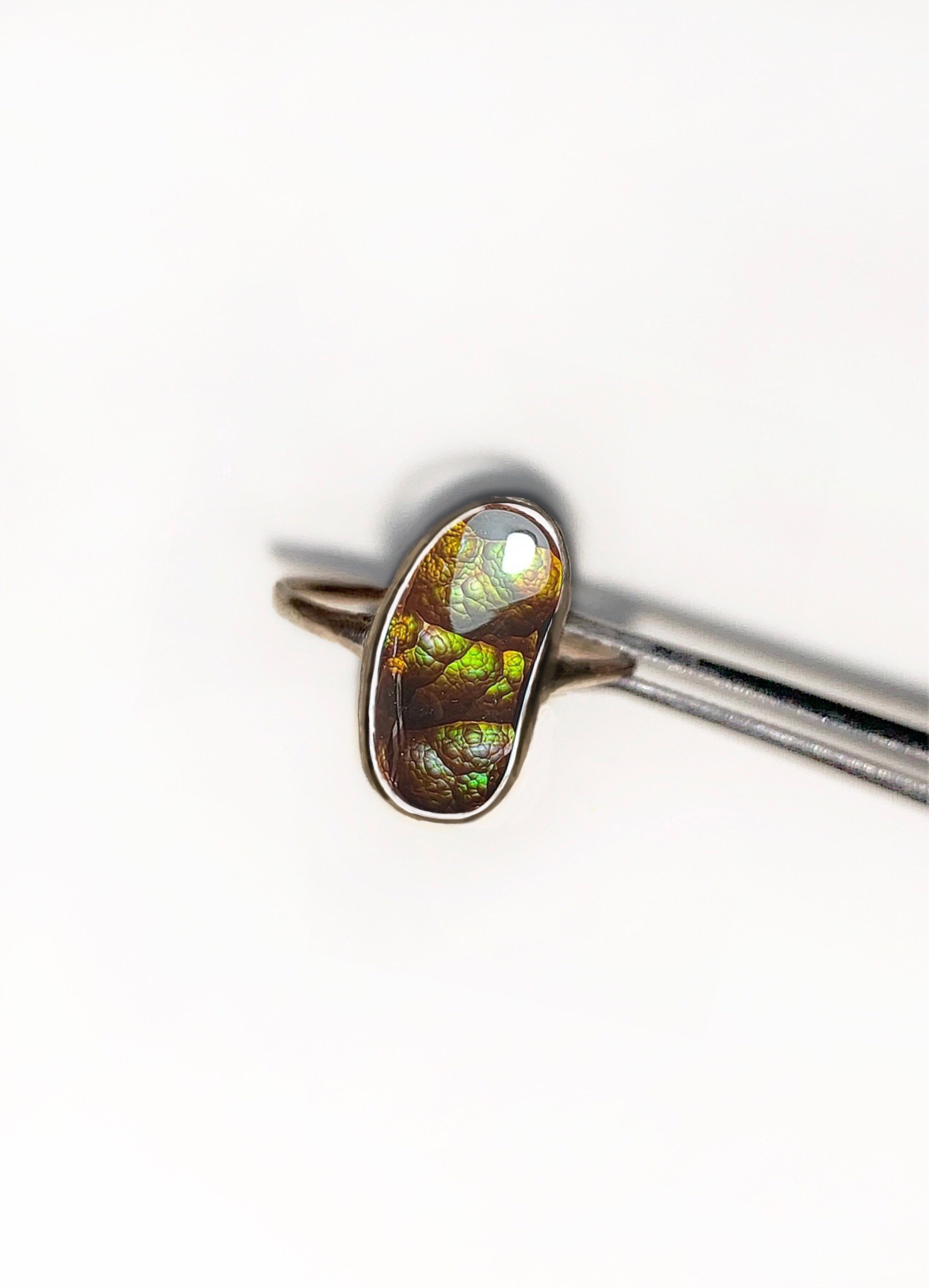 一点もの k18 Fire Agate リング No.5/ 受注制作