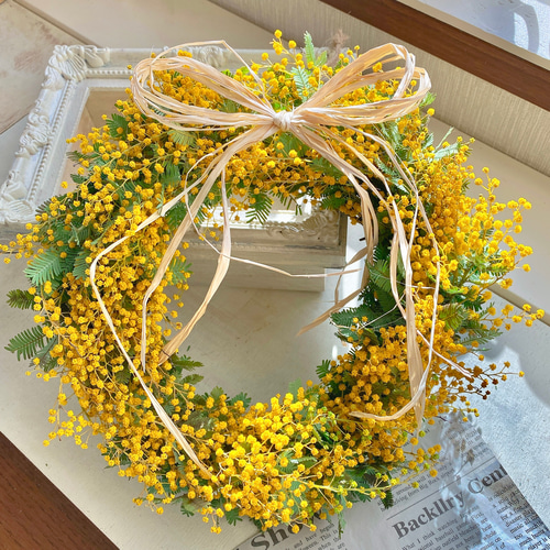 ミモザ＊ドライフラワーリース ドライフラワー Farmerdays 通販