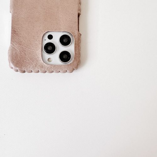 iPhone用レザー調ケース グレージュ ダイアリーケース(iPhone 16) シュリンクレザー グレージュ – MINIMAL