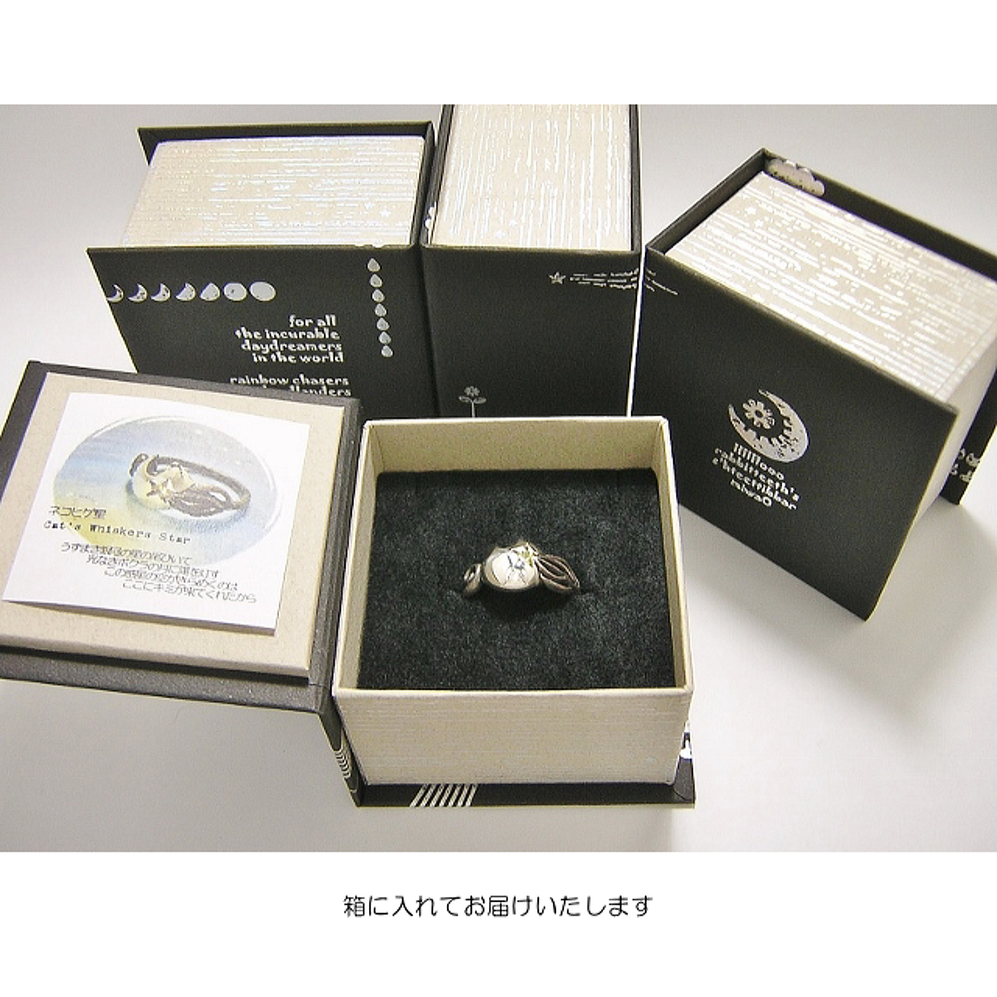 ネコヒゲ星 cat's whiskers' star (猫 ねこ リング 指輪 シルバー 彗星 月 惑星 宇宙 宝石)