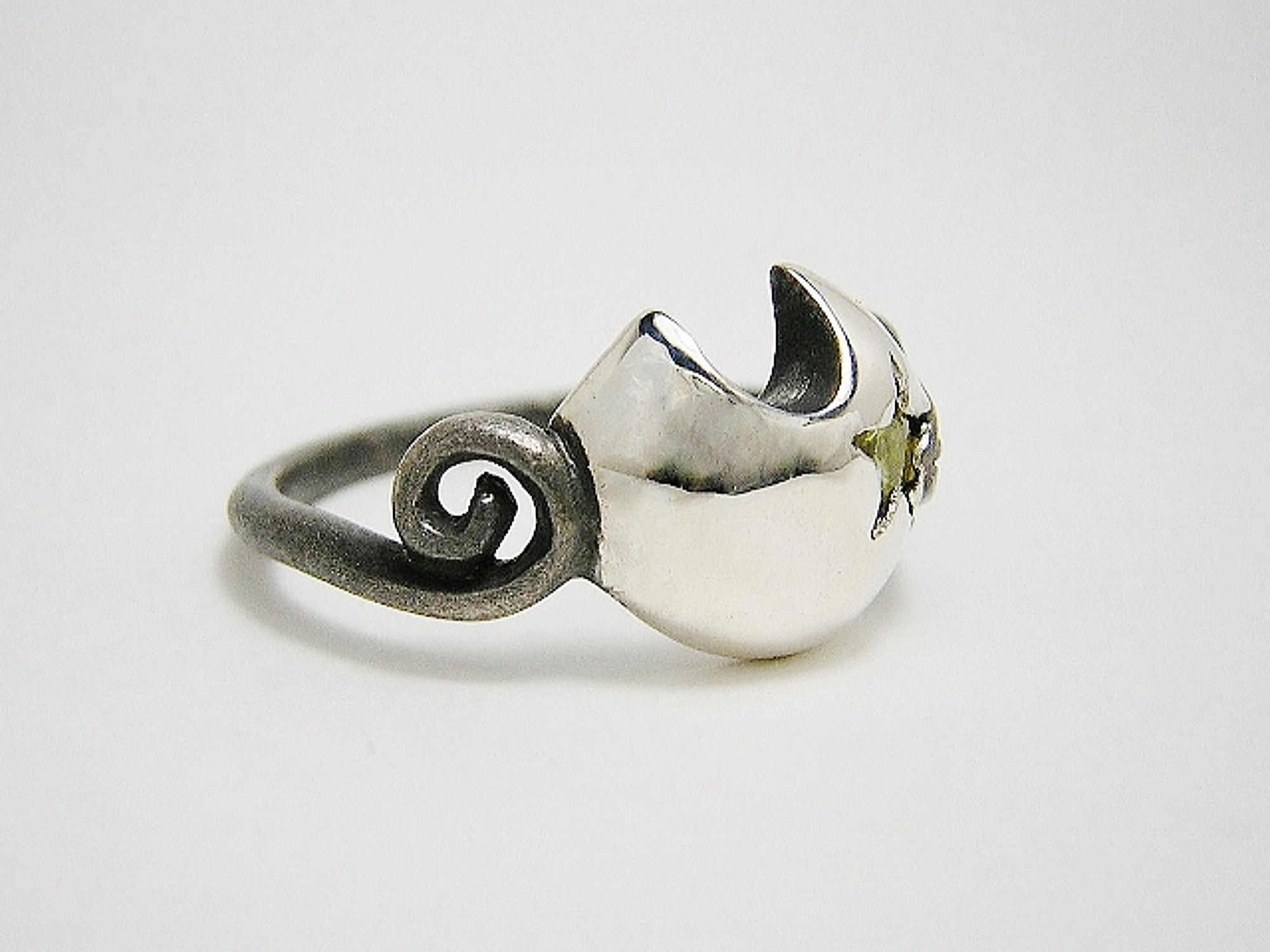 ネコヒゲ星 cat's whiskers' star (猫 ねこ リング 指輪 シルバー 彗星 月 惑星 宇宙 宝石)