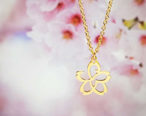 じゅんさくらネックレスチェーン14金 楽天市場】【桜 ネックレス】ピンク ラインストーン ゴールド チェーン
