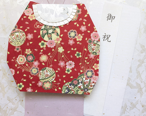 お祝儀袋 お祝い 出産祝い お宮参り 御祝い 着物 友禅和紙 赤ちゃん