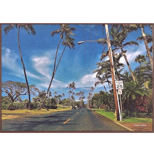 送料無料】南国の風景☆HAWAII No.746 フレーム付 A4サイズ