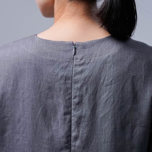 wafu. /ワフリネン ❤︎ リネンタックスカート ／鈍色（にびいろ）❤︎【新品】 wafu. /ワフリネン ❤︎ リネンタックスカート ／鈍色（にびいろ