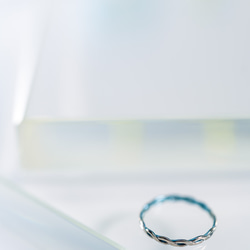 チタンリング スカイブルアプト sukaiburuuapt 重ね付け 細指輪 Skinny Ring　size約7.5号 13枚目の画像