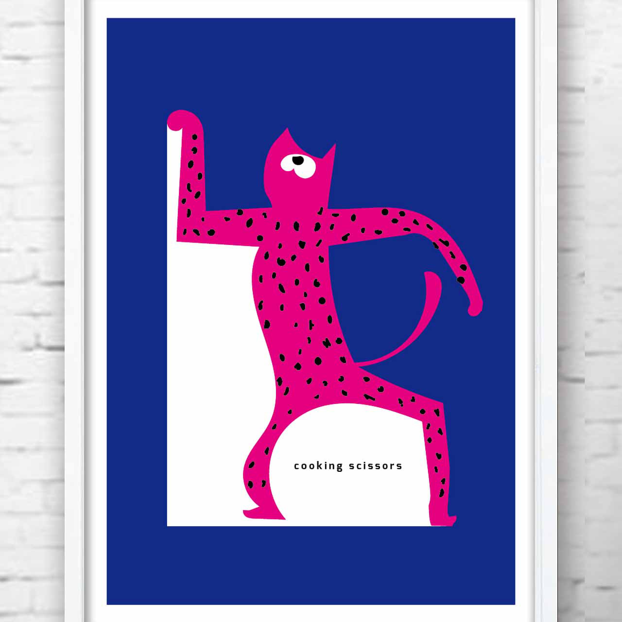 調理バサミマークのポーズ　イラスト　ポスター  アートポスター　オリジナル　アートsei（新着順）で検索　1148 4,100円