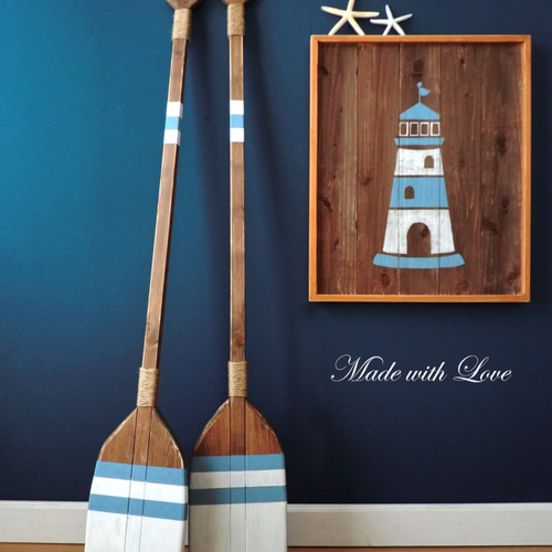 パドル木製2本セットオール