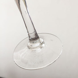 SALE!ヴィンテージリキューガラス ワイングラス　昭和気泡　ハンドメイドコップ　吹きガラス 6枚目の画像
