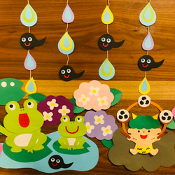 【SP-01】ホタルの夕べ＋3点　梅雨　壁面飾り SP-01】ホタルの夕べ 梅雨 壁面飾り｜Yahoo!フリマ（旧PayPay