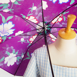 浴衣から生まれた日傘　萌えいでよ 春は菫の濃むらさき《限定品》 8枚目の画像