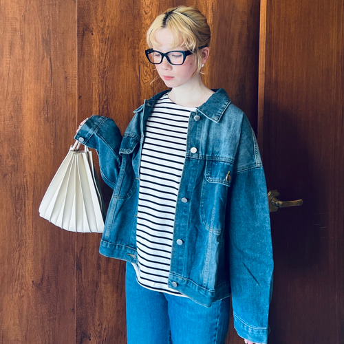 【SEMICOUTURE】　デニムジャケット SUGAR CANE(シュガーケーン)[OVER SIZE 1953 MODEL ]オーバー