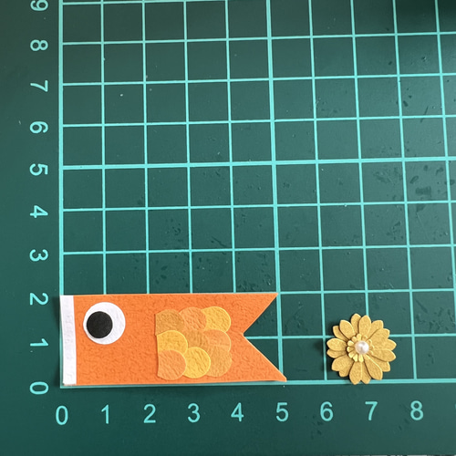 7色の鯉のぼりと金の花】クラフトパンチ 端午の節句 こどもの日