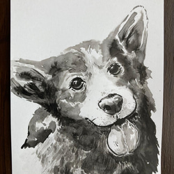 犬　DOG ウェルシュコーギー　アート 2枚目の画像