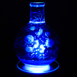 クラゲゆらめく瑠璃色の海世界＊LEDライト付き（無料ギフトラッピング） 11枚目の画像