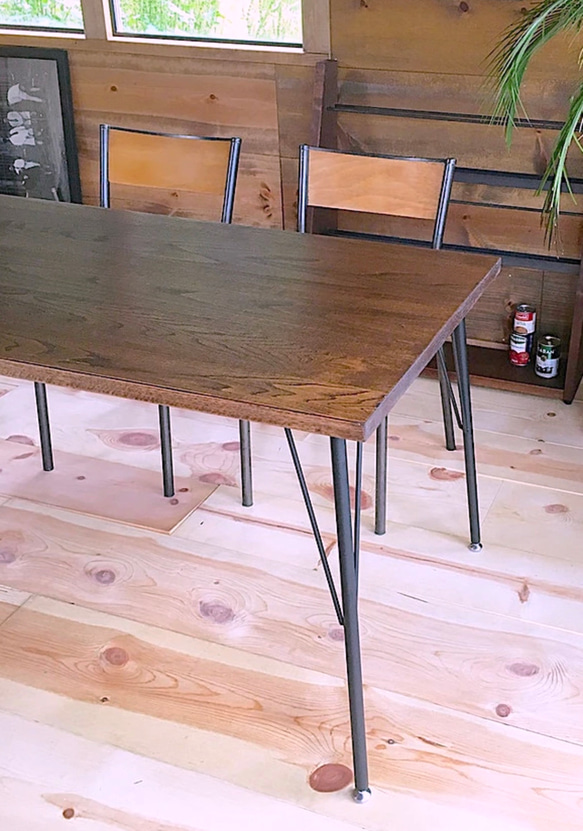 Crenata table 15*80(W)　国産無垢材　天然オイル仕上　ダイニングテーブル 3枚目の画像