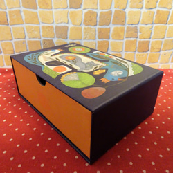 鳥花猫イラストのスリーブ貼箱に鳥花猫の形のクッキー4種類詰め合わせ♪(*^▽^*) 10枚目の画像