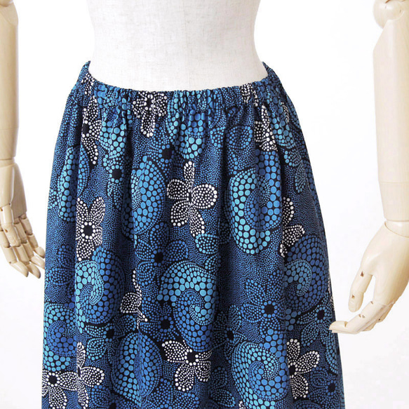 アフリカ布のロングスカート（アフリカンプリント）ロング・マキシ 9枚目の画像
