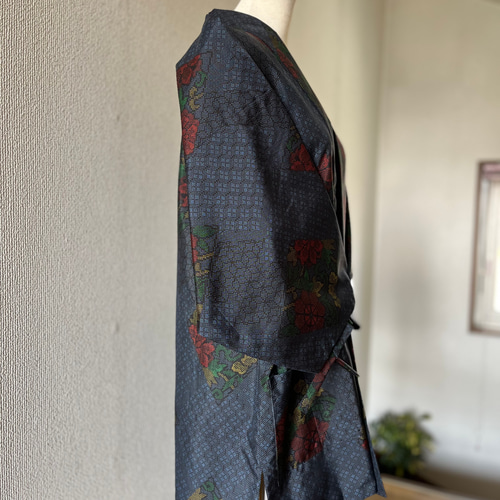 SALE価格♡ 大島紬 藍泥大島紬 作務衣 作務衣 7マルキ 現品限り
