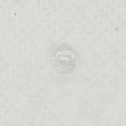 飛鳥庵ガラスビーズ 28面カット玉 3mm 透明ホワイト（クリスタル） 2枚目の画像