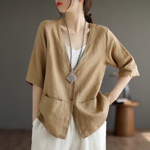 リネン カーディガン 麻 カーディガン 綿麻 カーディガン リネンシャツ