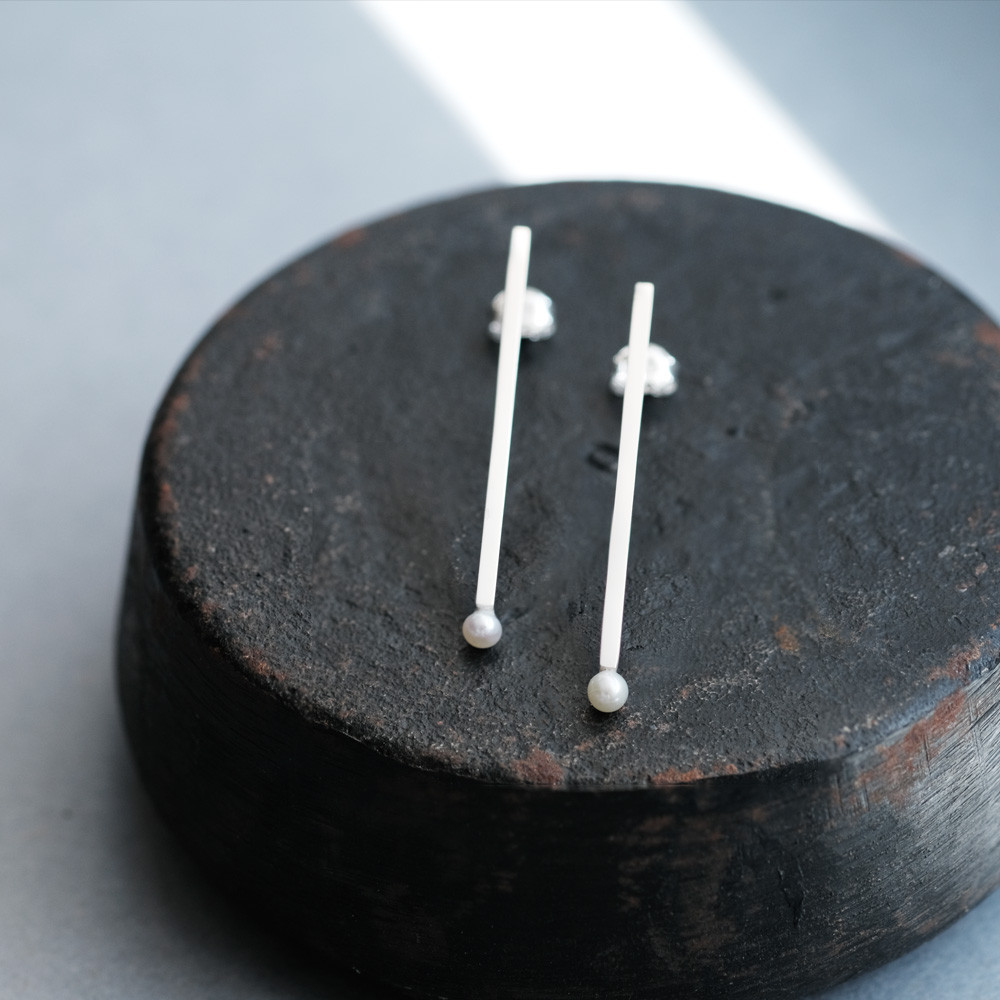 パール マッチ ピアス シルバー925