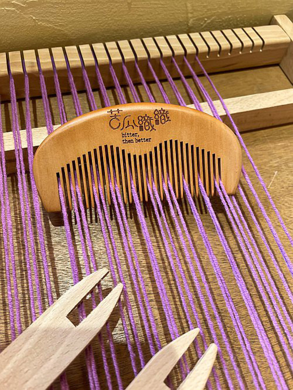 質感DIY梭織板 實木 附贈梭織工具 送8色毛線 / 簡易織布機 Wooden Weaving Loom Kit 第9張的照片