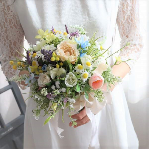 ♥セール☆ ♥ウェディングブーケ♥ブーケ ＊● 結婚式♥前撮り ウエディングブーケ 結婚式 ブーケ 花嫁 パープル 紫 二次会