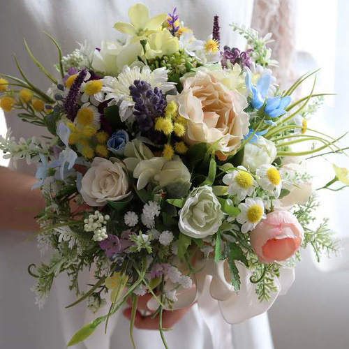 クラッチブーケ 春花mix パステル 前撮り フォトウェディング クラッチブーケ 春花mix パステル 前撮り フォトウェディング