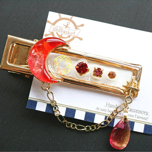 月巡りのヘアクリップ 3枚目の画像