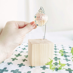 北欧インテリア◇スワロフスキークリスタルサンキャッチャー◇ウッド