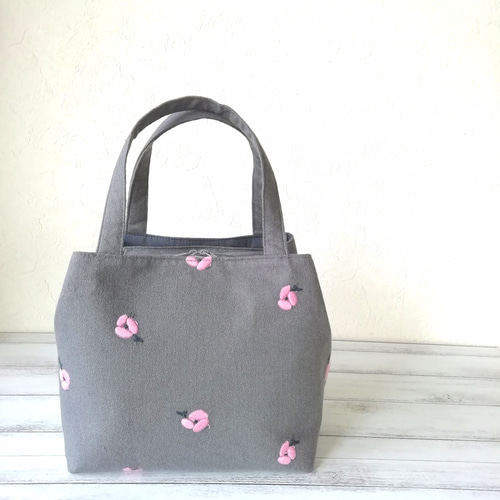 ミナペルホネンohayo,ふたごバッグS/gray トートバッグ Amika
