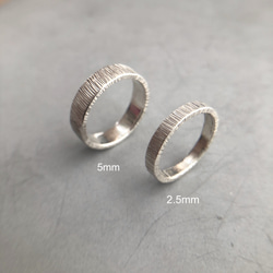 sou ring silver 5mm /シルバー/リング/指輪/槌目/シンプル/刻印 8枚目の画像